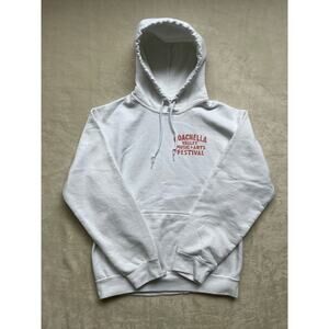Coachella 2024 Music Festival‎ Lineup White Hoodie Sweatshirt Size Small